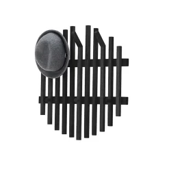 Best Design Garderobe aus schwarzen Eichenholz-Leisten - Gangizo Garderoben