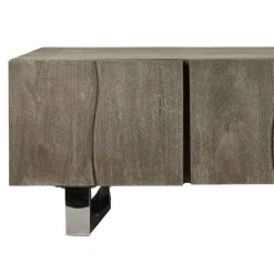 Sale Design Lowboard in Grau und Chrom - Vientor Tv & Hifi-Möbel|Lowboards