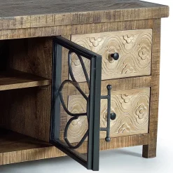 Best Design Lowboard mit Glas Metalltüren - Everton Tv & Hifi-Möbel|Lowboards