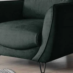 Best Design Samtsessel in Dunkelgrün - Major Sessel