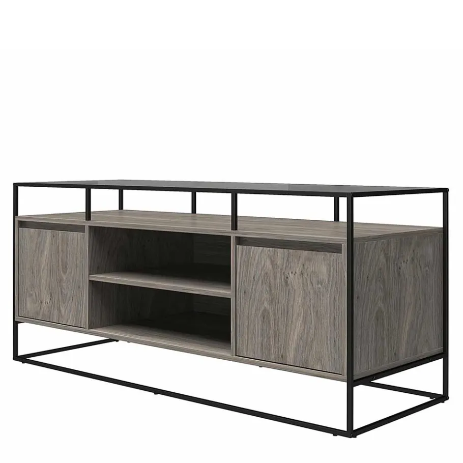 Best Design TV Kommode in Eiche Grau - Midland Tv & Hifi-Möbel|Lowboards