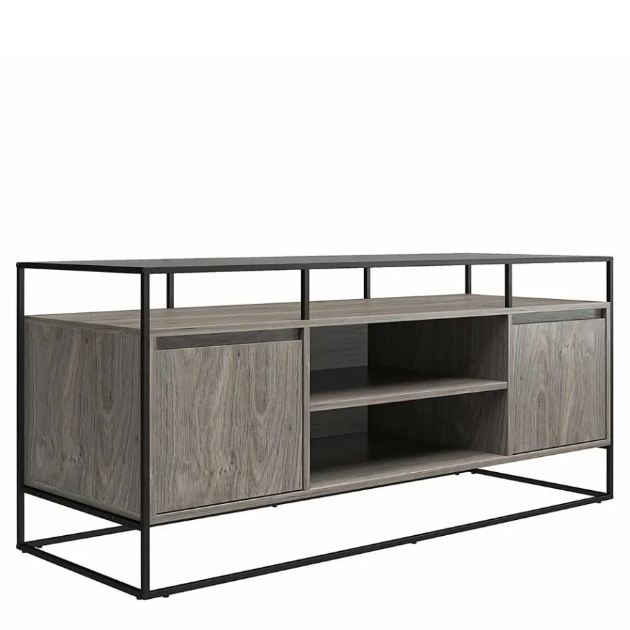 Best Design TV Kommode in Eiche Grau - Midland Tv & Hifi-Möbel|Lowboards