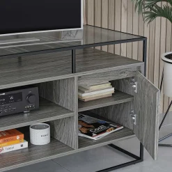 Best Design TV Kommode in Eiche Grau - Midland Tv & Hifi-Möbel|Lowboards