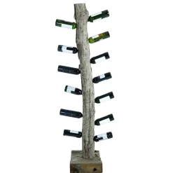 Best Design Weinregal aus Holzstamm Teak massiv - Teako Regale