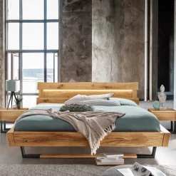 Designer Balkenbett mit LED Beleuchtung - Syrecs Betten