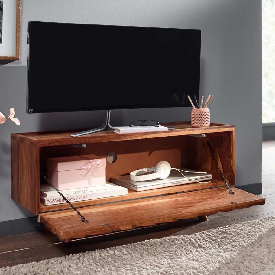 Sale Designer TV Board aus Sheesham Massivholz - Crabira Tv & Hifi-Möbel