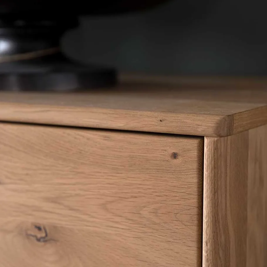 Best Designer Wohnwand aus Eiche - Assela (vierteilig) Wohnwände