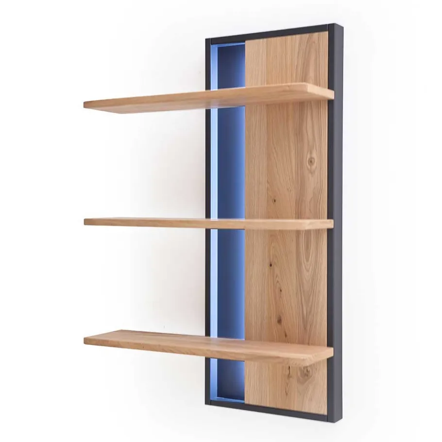 Best Designer Wohnwand aus Eiche - Assela (vierteilig) Wohnwände