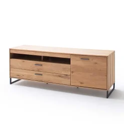 Best Designer Wohnwand aus Eiche - Assela (vierteilig) Wohnwände