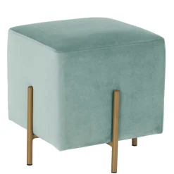 Best Designhocker in Graugrün Samt - Strong Hocker