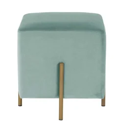 Best Designhocker in Graugrün Samt - Strong Hocker