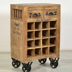 Sale Design-Weinregal Indri aus Mangoholz Regale