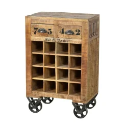 Sale Design-Weinregal Indri aus Mangoholz Regale