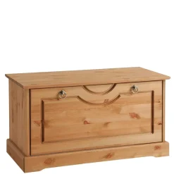 Outlet Dielenbank mit Schuhklappe aus Massivholz - Edranov Sitzbank