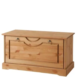 Outlet Dielenbank mit Schuhklappe aus Massivholz - Edranov Sitzbank