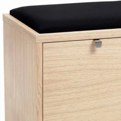 Outlet Dielenbank Vaxos mit Eiche Furnier Sitzbank