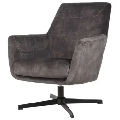 Sale Drehbarer Sessel in Anthrazit Veloursbezug - Sigatoka Sessel