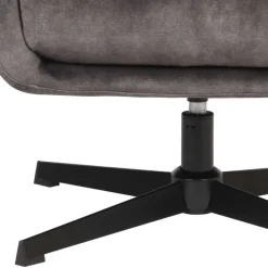 Sale Drehbarer Sessel in Anthrazit Veloursbezug - Sigatoka Sessel