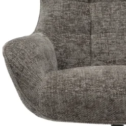 Clearance Drehbarer Wohnzimmersessel in Dunkelgrau - Grandio Sessel