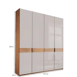 Best Drehtüren-Schlafzimmerschrank 4-türig - Dilacco Kleiderschränke