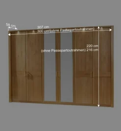 Best Drehtürenschrank Bordeaux aus Erle Kleiderschränke|Schränke