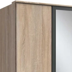 New Drehtürenschrank in Eiche Sägerau Optik - Danah Kleiderschränke