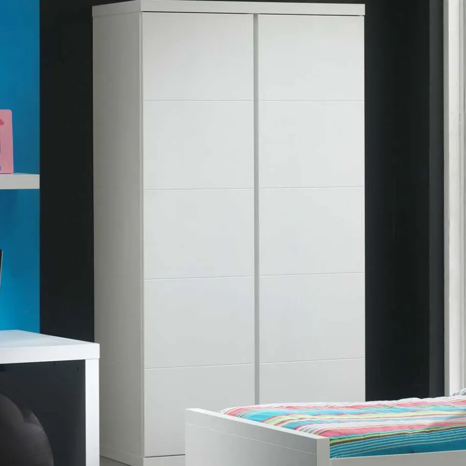 Online Drehtürenschrank Raven in Weiß Kleiderschränke