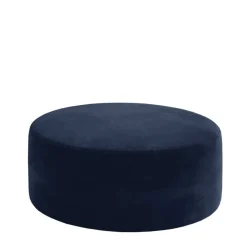 Best Dunkelblauer Sitzhocker aus Samt - Blou Hocker