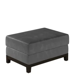 Sale Dunkelgrauer Sitzhocker aus Samt - Triumph Hocker