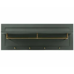 Sale Dunkelgrüne Landhaus Garderobe mit 4 Haken - Niestov Garderoben