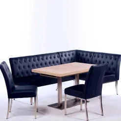 Best Eckbankgruppe in Dunkelblau - Curedo (vierteilig) Sitzgruppe