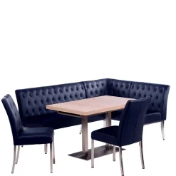Best Eckbankgruppe in Dunkelblau - Curedo (vierteilig) Sitzgruppe
