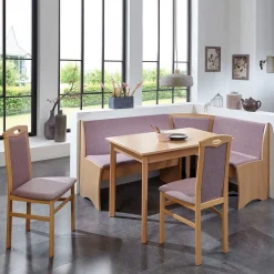 Best Eckbankgruppe in Rosa Jutta & Buchefarben (vierteilig) Sitzgruppe