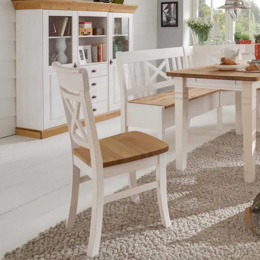 Clearance Eckbankgruppe Lugon im Landhausstil (vierteilig) Sitzgruppe