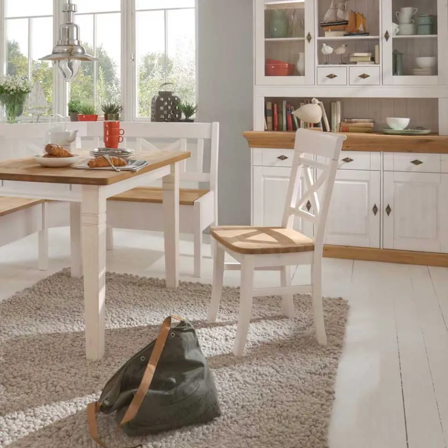 Clearance Eckbankgruppe Lugon im Landhausstil (vierteilig) Sitzgruppe