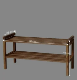 Sale Eiche Schuhregal mit geölter Oberfläche - Helvana Regale