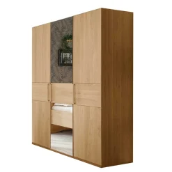 New Eichefarbener Kleiderschrank in drei Höhen - Emdsiva I Kleiderschränke|Schränke