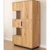 Best Eichenholz Highboard Vitrine modern - Judita Highboards|Vitrinen