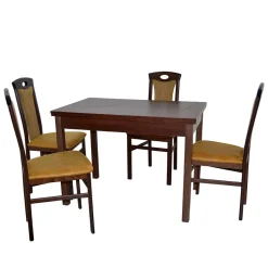 Clearance Elegante Essgruppe in Nussbaum - Rarera (fünfteilig) Sitzgruppe