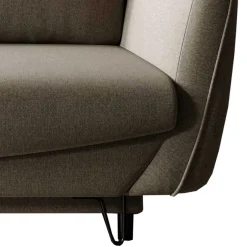 Sale 3er Schlafcouch in Graubraun meliert - Milor Betten|Sofas