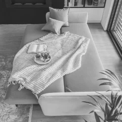 Sale 3er Schlafcouch in Graubraun meliert - Milor Betten|Sofas