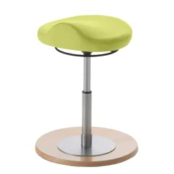Sale Ergonomischer Büro Kunstlederhocker in Hellgrün - Simpra Hocker