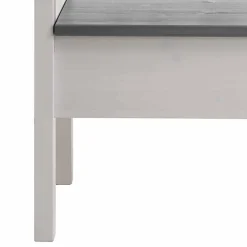 Outlet Essbank Yoan in Weiß Grau Sitzbank