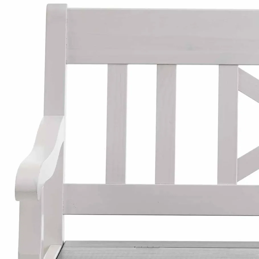 Outlet Essbank Yoan in Weiß Grau Sitzbank