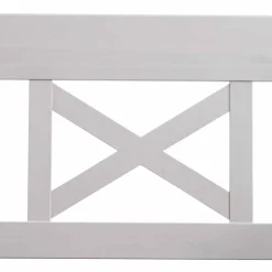 Outlet Essbank Yoan in Weiß Grau Sitzbank