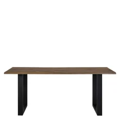 Sale Essgruppe in Braun mit Schwarz - Mikava (fünfteilig) Sitzgruppe|Tische