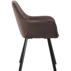 Sale Essgruppe in Braun mit Schwarz - Mikava (fünfteilig) Sitzgruppe|Tische