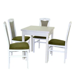 Best Essgruppe in Weiß & Grün - Algarvo (fünfteilig) Sitzgruppe