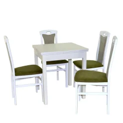 Best Essgruppe in Weiß & Grün - Algarvo (fünfteilig) Sitzgruppe