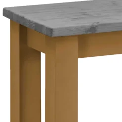 Sale Esstisch Bank in Grau & Laugenfarbig - Adrano Sitzbank